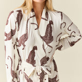 Skyler Cloud Jersey Banded Long Robe in Vinyasa