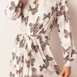 Skyler Banded Long Robe | Mariposa