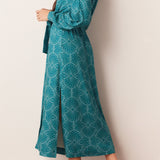 Skyler Banded Long Robe | Chateau