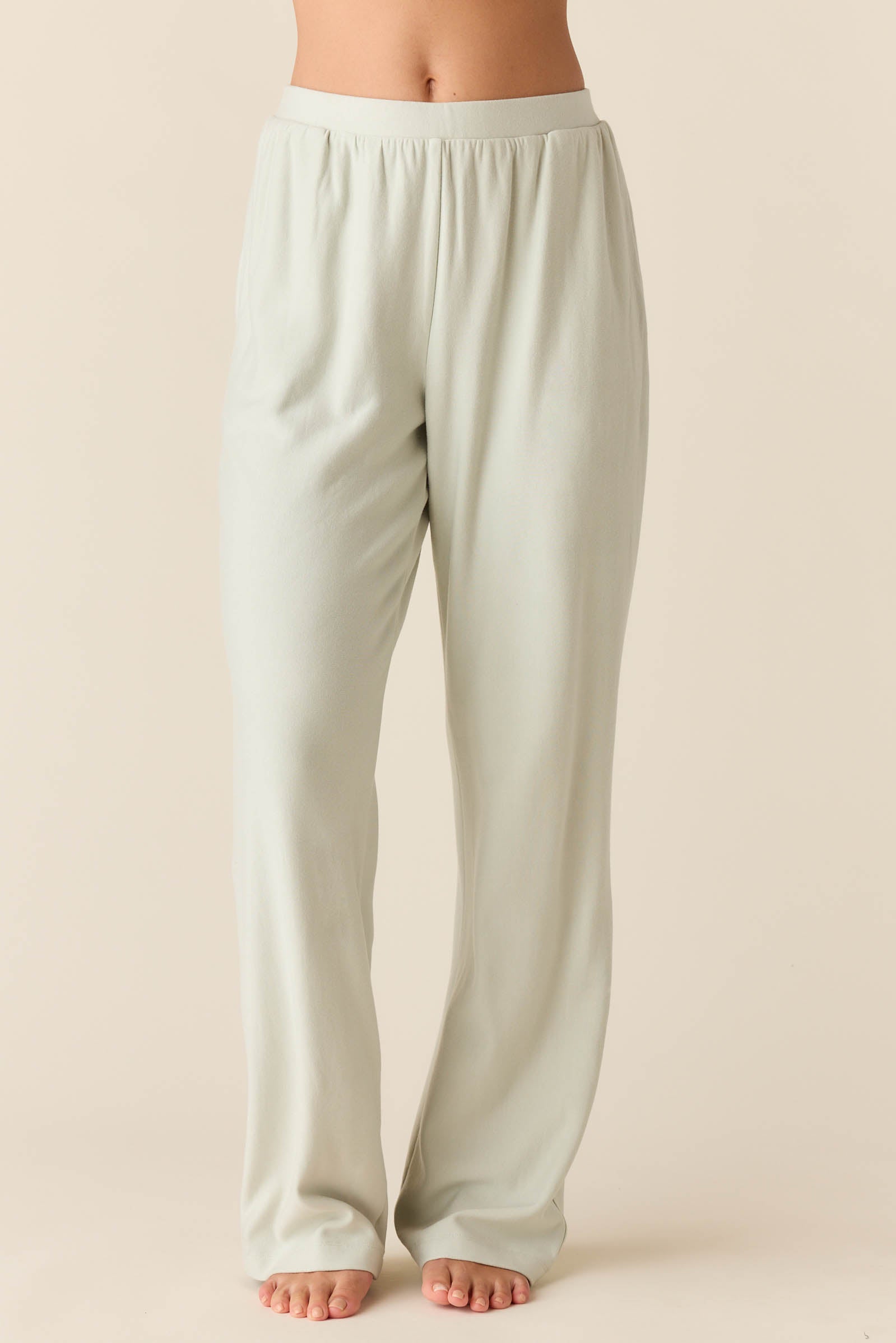 Sofia Cloud Fleece Wide Leg Mist