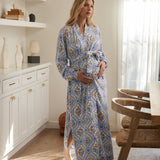 Skyler Banded Long Robe | Villeroy