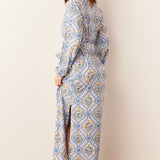 Skyler Banded Long Robe | Villeroy
