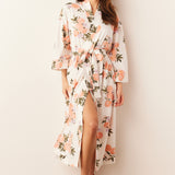 Vera Midi Robe | Peaches & Cream