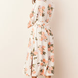 Vera Midi Robe | Peaches & Cream