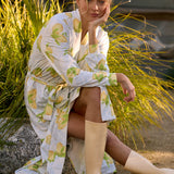 Della Banded Midi Robe | Lemon Spritz
