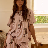 Taylor Cloud Jersey PJ Set in Prowl