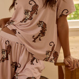 Taylor Cloud Jersey PJ Set in Prowl