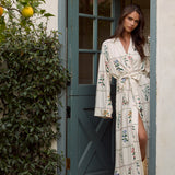 Kaia Cloud Jersey Kimono Robe in Rosehill