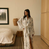 Kaia Kimono Robe | White Stars