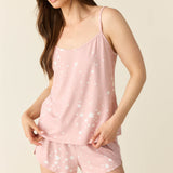 Whitney Summer Jersey PJ Set in Blush Stars
