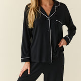 Aria TENCEL™ Lyocell Long PJ Set in Black