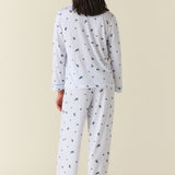 Aria TENCEL™ Lyocell Long PJ Set in Blueberry Bliss