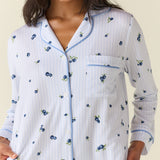 Aria TENCEL™ Lyocell Long PJ Set in Blueberry Bliss