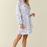 Ayla TENCEL™ Lyocell Short Robe in Blueberry Bliss