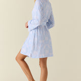 Ayla TENCEL™ Lyocell Short Robe in High Tide