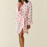 Ayla TENCEL™ Lyocell Short Robe in Nantucket