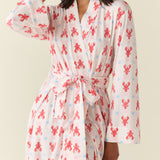 Ayla TENCEL™ Lyocell Short Robe in Nantucket