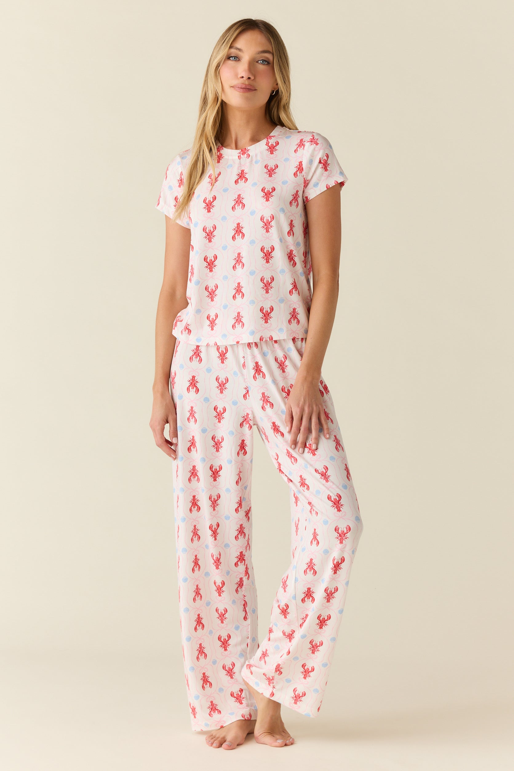 Bryn TENCEL™ Lyocell Tee PJ Set Nantucket