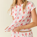 Bryn TENCEL™ Lyocell Tee PJ Set in Nantucket