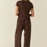 Bryn TENCEL™ Lyocell Tee PJ Set in Espresso Leopard