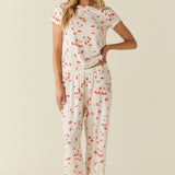 Bryn TENCEL™ Lyocell Tee PJ Set in Cherry Jubilee