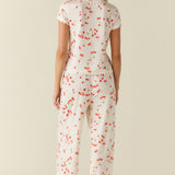 Bryn TENCEL™ Lyocell Tee PJ Set in Cherry Jubilee