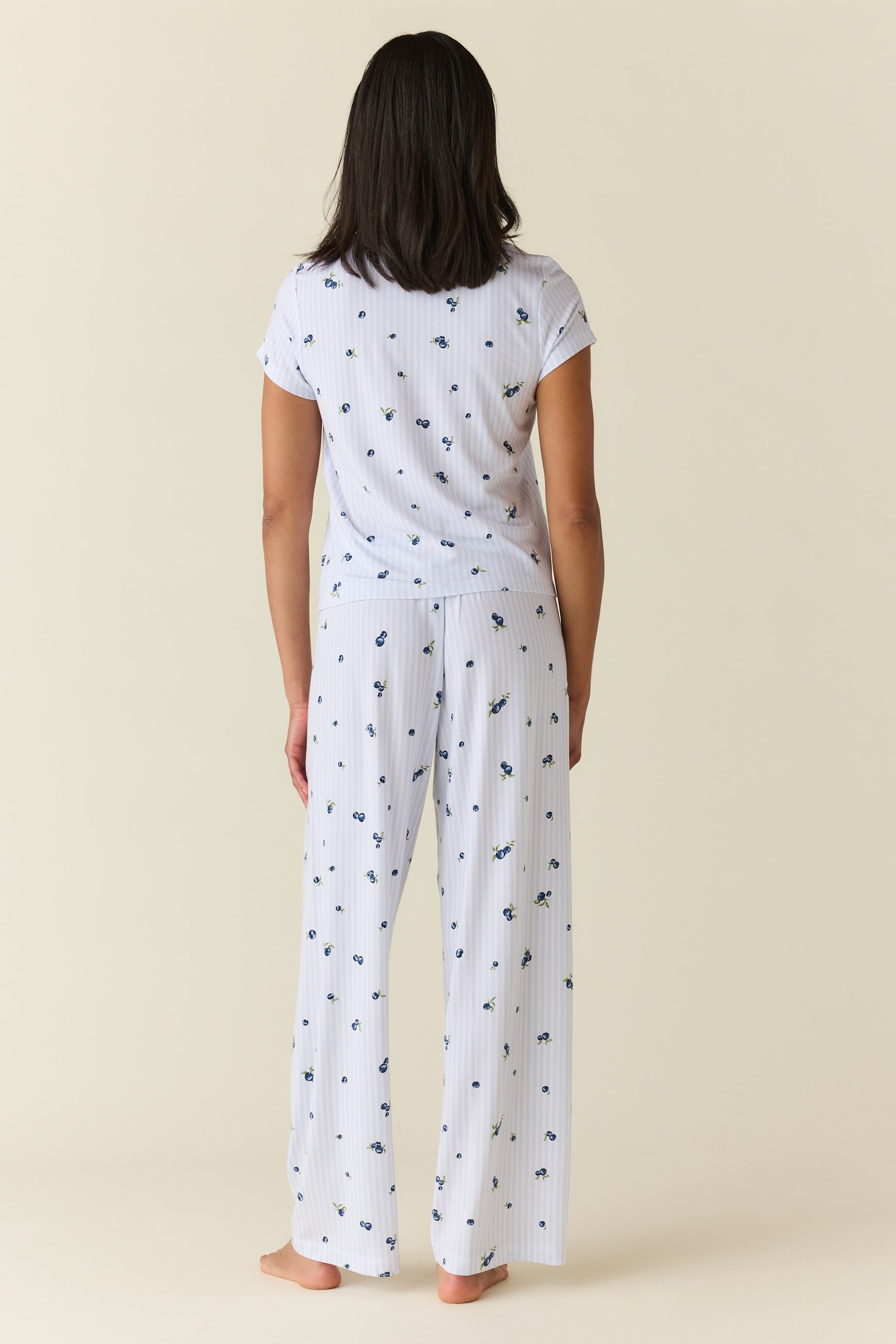 Bryn TENCEL™ Lyocell Tee PJ Set in Blueberry Bliss