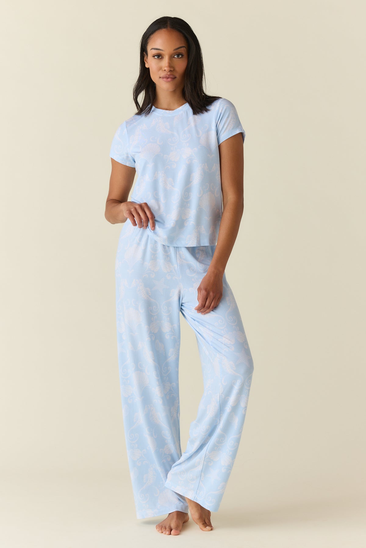 Bryn TENCEL™ Lyocell Tee PJ Set High Tide