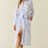 Eden TENCEL™ Lyocell Long Robe in Blueberry Bliss