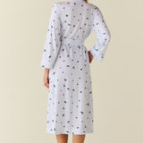 Eden TENCEL™ Lyocell Long Robe in Blueberry Bliss