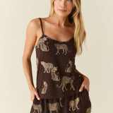 Jenna Cloud Jersey PJ Set in Savanna