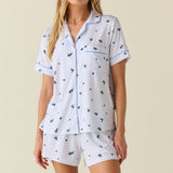 Mila TENCEL™ Lyocell Short PJ Set in Blueberry Bliss