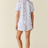 Mila TENCEL™ Lyocell Short PJ Set in Blueberry Bliss