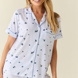 Mila TENCEL™ Lyocell Short PJ Set in Blueberry Bliss