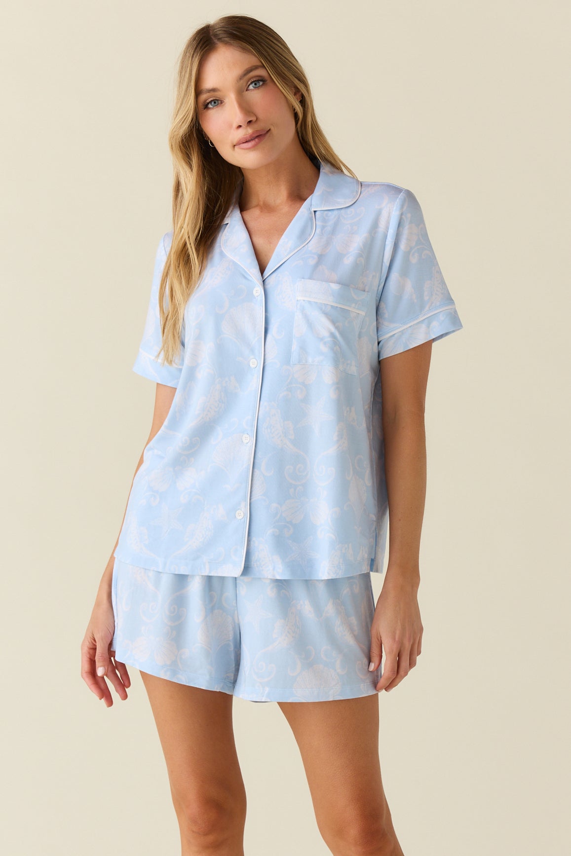 Mila TENCEL™ Lyocell Short PJ Set High Tide