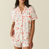 Mila TENCEL™ Lyocell Short PJ Set in Cherry Jubilee