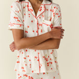 Mila TENCEL™ Lyocell Short PJ Set in Cherry Jubilee