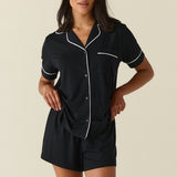 Mila TENCEL™ Lyocell Short PJ Set in Black