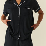 Mila TENCEL™ Lyocell Short PJ Set in Black