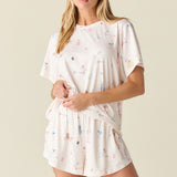 Taylor Cloud Jersey PJ Set in Spa Day