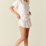 Taylor Cloud Jersey PJ Set in Spa Day