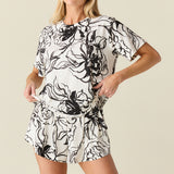 Taylor Cloud Jersey PJ Set in Illustré