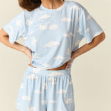 Taylor Cloud Jersey PJ Set in Swan Lake