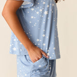 Taylor PJ Set | Light Blue Stars