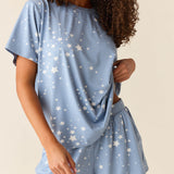 Taylor PJ Set | Light Blue Stars