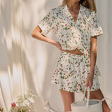Maren Cloud Jersey PJ Set in Strawberry Bliss