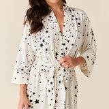 Vera Midi Robe | White Stars