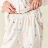 Winter Cloud Jersey PJ Set in Spa Day