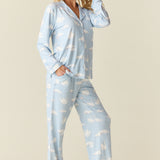 Winter Cloud Jersey PJ Set in Swan Lake