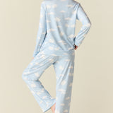 Winter Cloud Jersey PJ Set in Swan Lake
